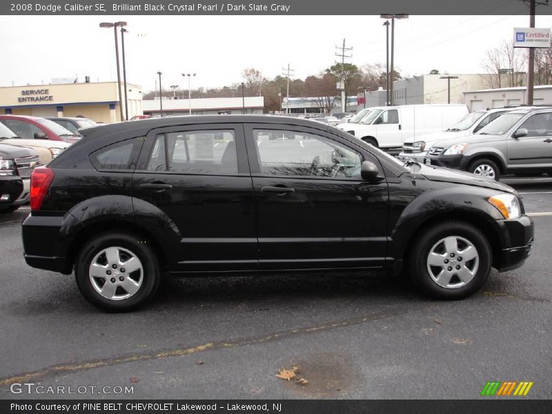 Brilliant Black Crystal Pearl / Dark Slate Gray 2008 Dodge Caliber SE