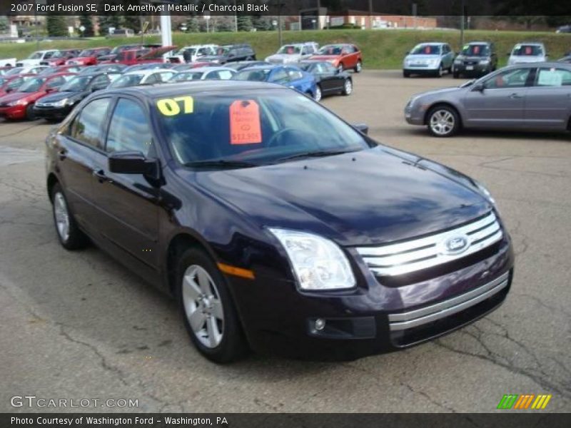Dark Amethyst Metallic / Charcoal Black 2007 Ford Fusion SE