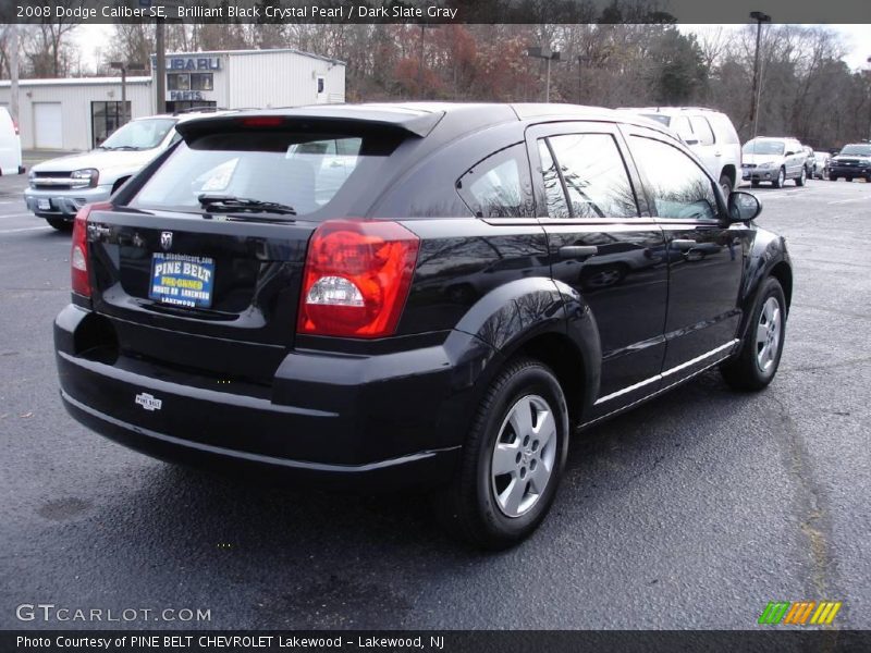 Brilliant Black Crystal Pearl / Dark Slate Gray 2008 Dodge Caliber SE