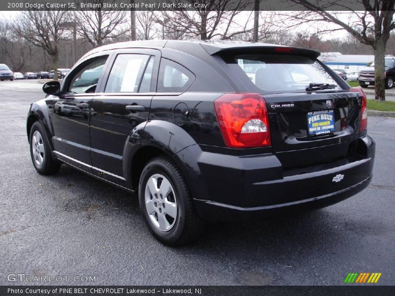 Brilliant Black Crystal Pearl / Dark Slate Gray 2008 Dodge Caliber SE