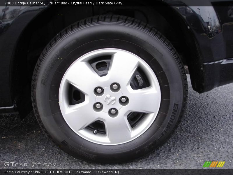 Brilliant Black Crystal Pearl / Dark Slate Gray 2008 Dodge Caliber SE