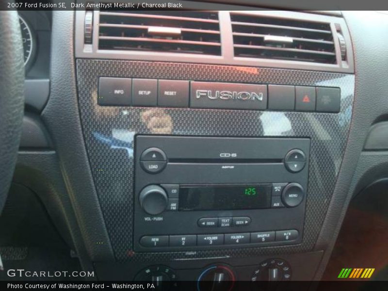 Dark Amethyst Metallic / Charcoal Black 2007 Ford Fusion SE