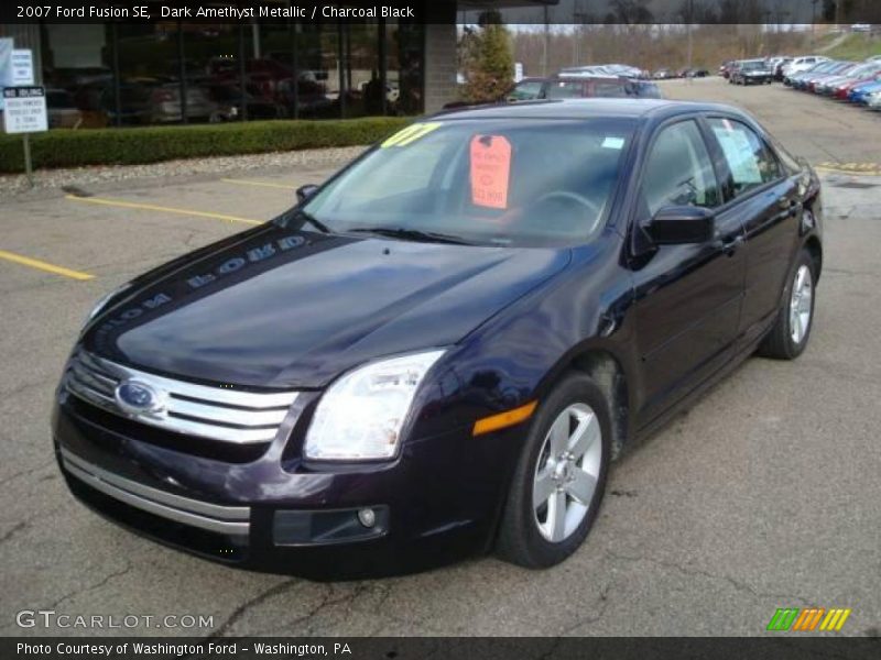 Dark Amethyst Metallic / Charcoal Black 2007 Ford Fusion SE