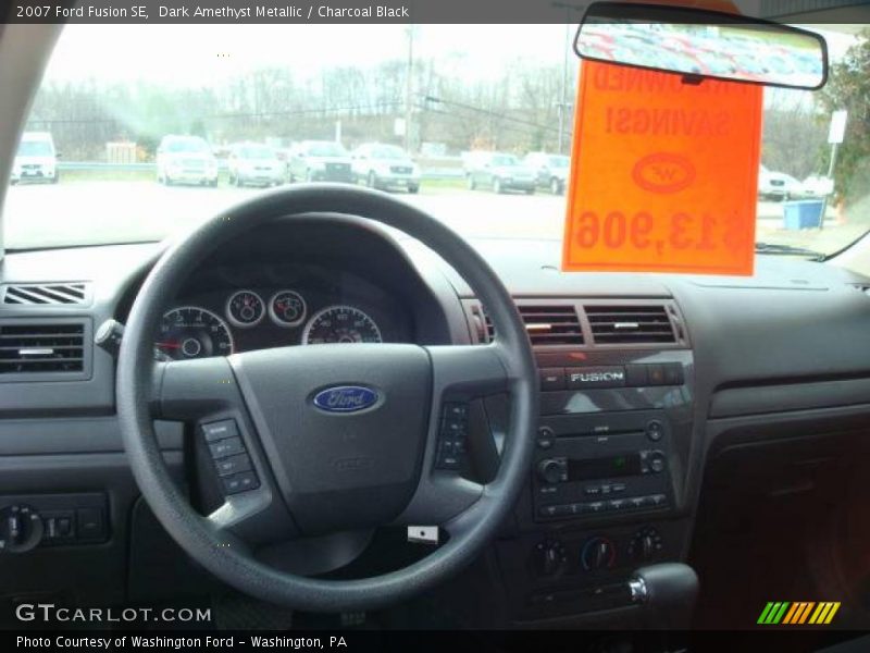 Dark Amethyst Metallic / Charcoal Black 2007 Ford Fusion SE