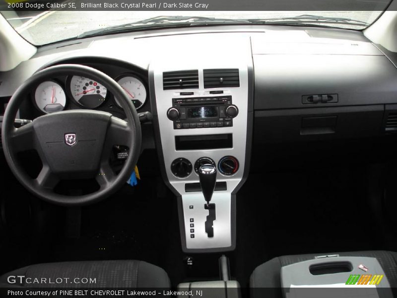 Brilliant Black Crystal Pearl / Dark Slate Gray 2008 Dodge Caliber SE