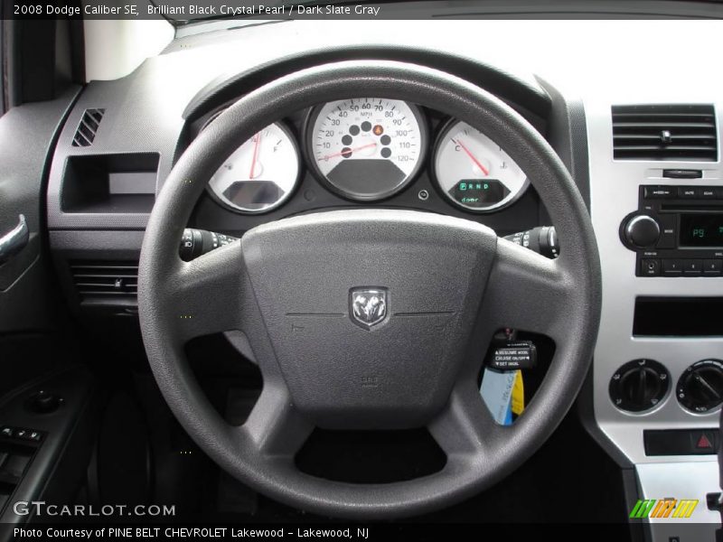 Brilliant Black Crystal Pearl / Dark Slate Gray 2008 Dodge Caliber SE