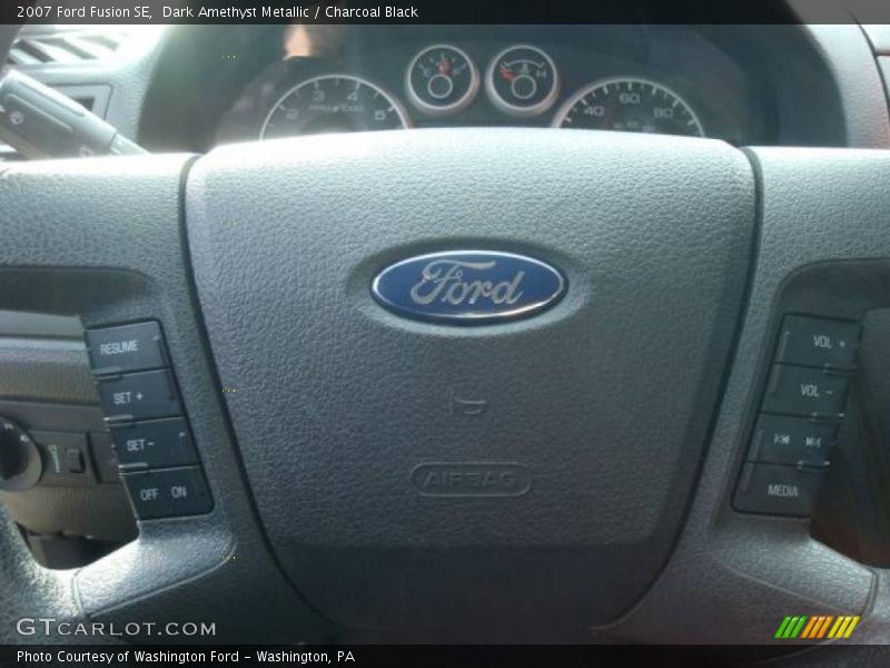 Dark Amethyst Metallic / Charcoal Black 2007 Ford Fusion SE