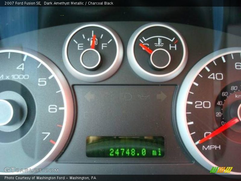 Dark Amethyst Metallic / Charcoal Black 2007 Ford Fusion SE