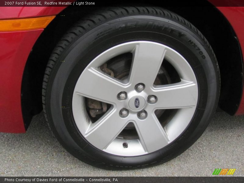 Redfire Metallic / Light Stone 2007 Ford Fusion SE