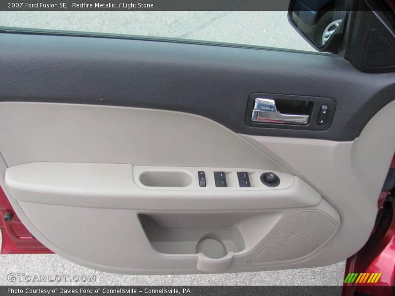 Redfire Metallic / Light Stone 2007 Ford Fusion SE