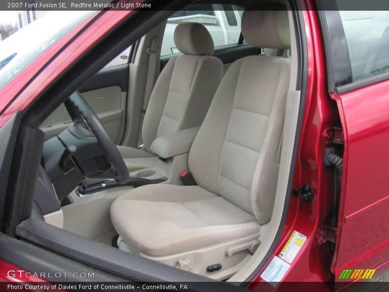 Redfire Metallic / Light Stone 2007 Ford Fusion SE