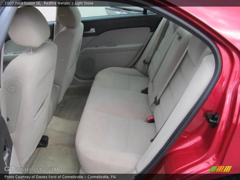 Redfire Metallic / Light Stone 2007 Ford Fusion SE