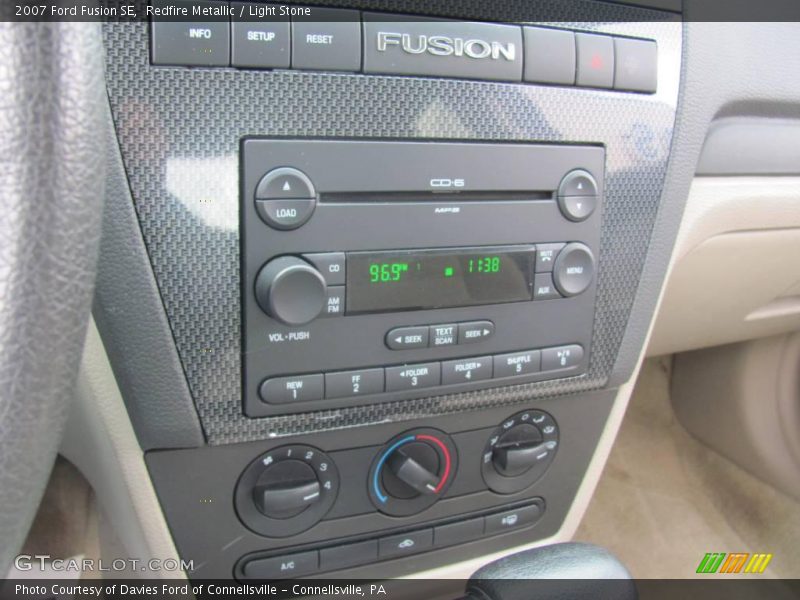 Redfire Metallic / Light Stone 2007 Ford Fusion SE