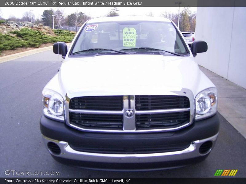 Bright White / Medium Slate Gray 2008 Dodge Ram 1500 TRX Regular Cab