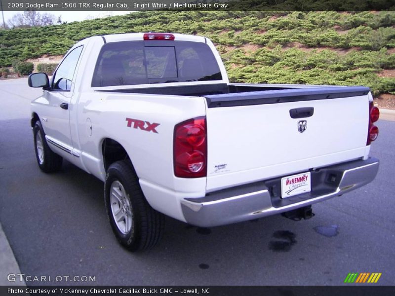 Bright White / Medium Slate Gray 2008 Dodge Ram 1500 TRX Regular Cab