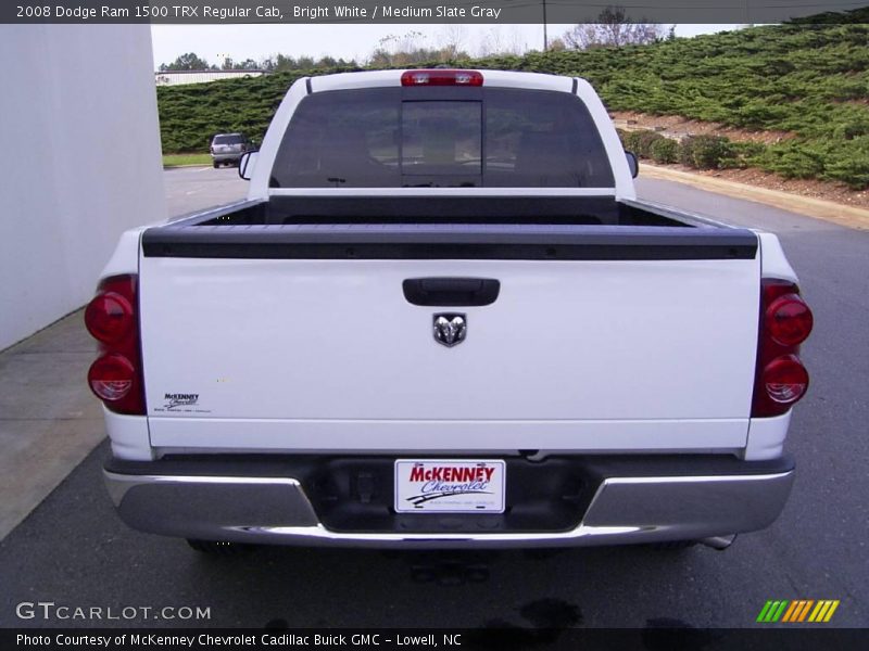 Bright White / Medium Slate Gray 2008 Dodge Ram 1500 TRX Regular Cab