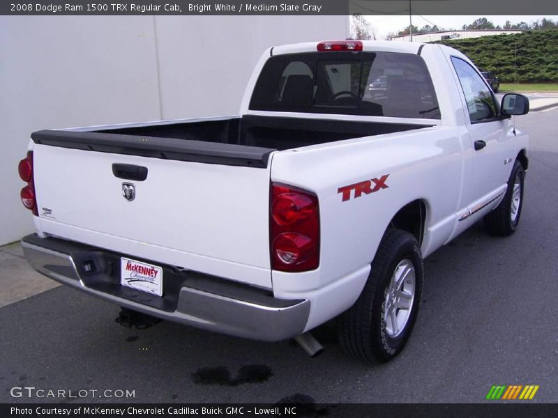 Bright White / Medium Slate Gray 2008 Dodge Ram 1500 TRX Regular Cab