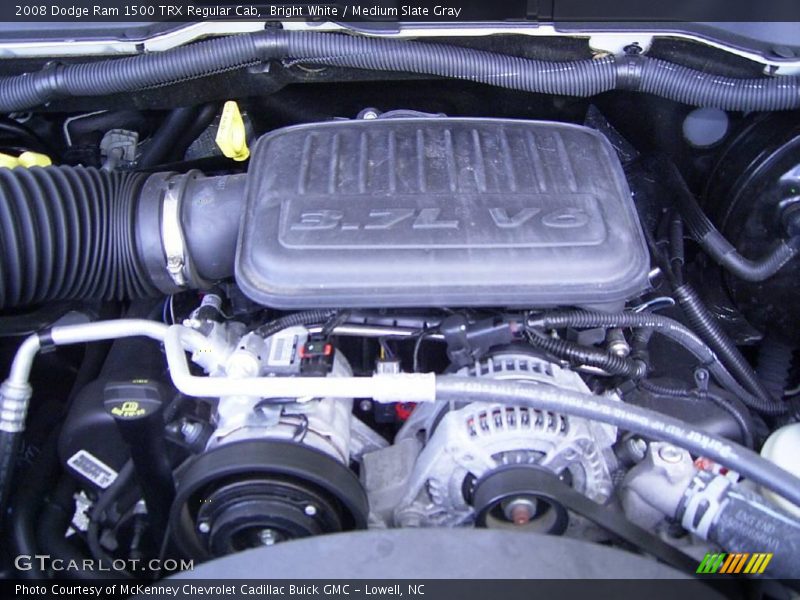 Bright White / Medium Slate Gray 2008 Dodge Ram 1500 TRX Regular Cab