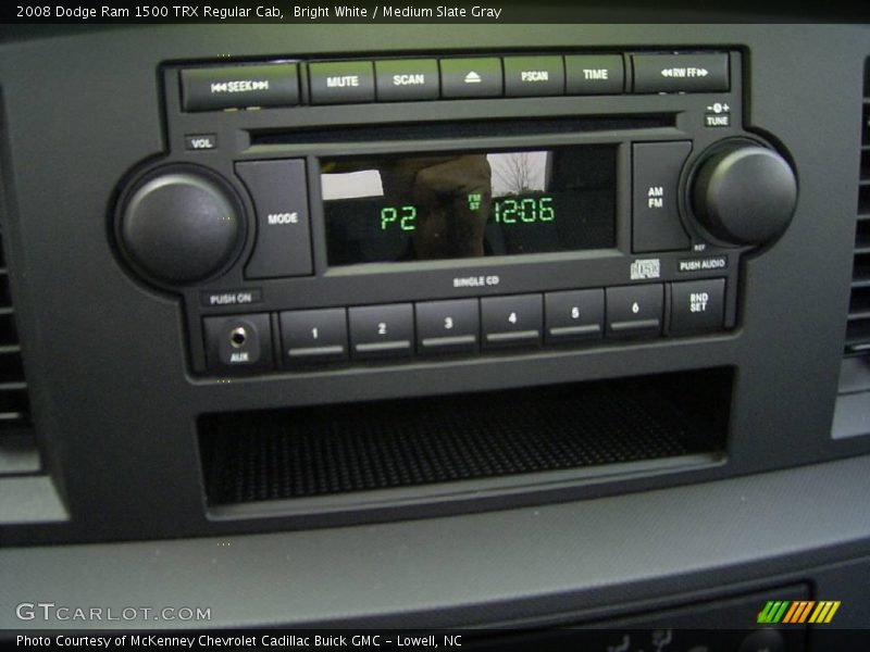 Bright White / Medium Slate Gray 2008 Dodge Ram 1500 TRX Regular Cab
