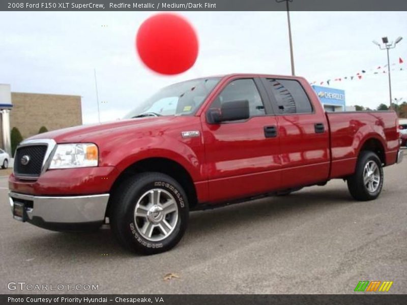 Redfire Metallic / Medium/Dark Flint 2008 Ford F150 XLT SuperCrew