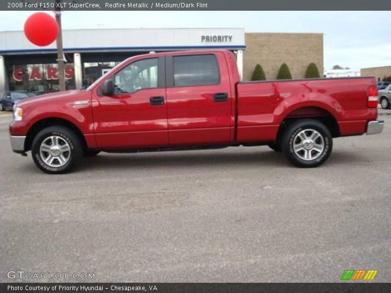 Redfire Metallic / Medium/Dark Flint 2008 Ford F150 XLT SuperCrew