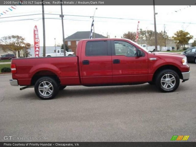 Redfire Metallic / Medium/Dark Flint 2008 Ford F150 XLT SuperCrew