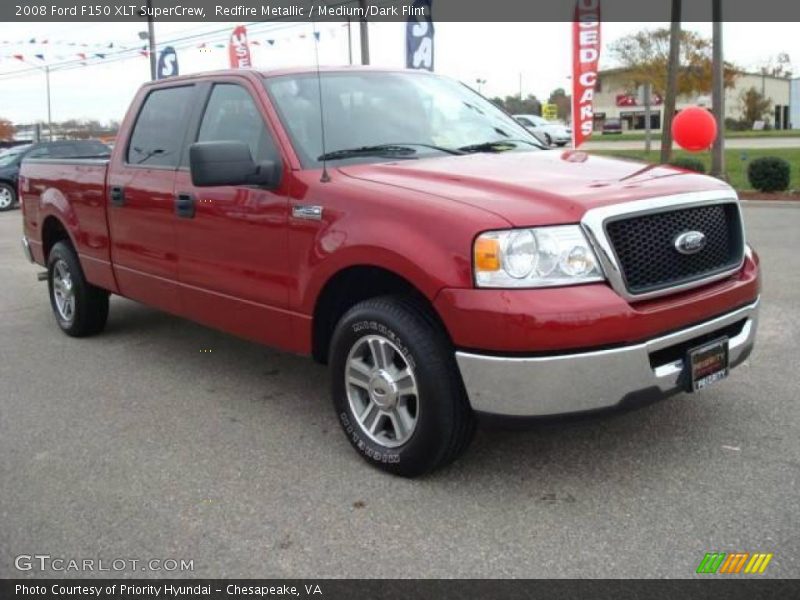 Redfire Metallic / Medium/Dark Flint 2008 Ford F150 XLT SuperCrew