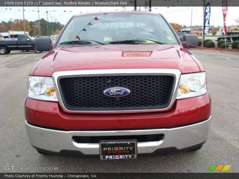 Redfire Metallic / Medium/Dark Flint 2008 Ford F150 XLT SuperCrew