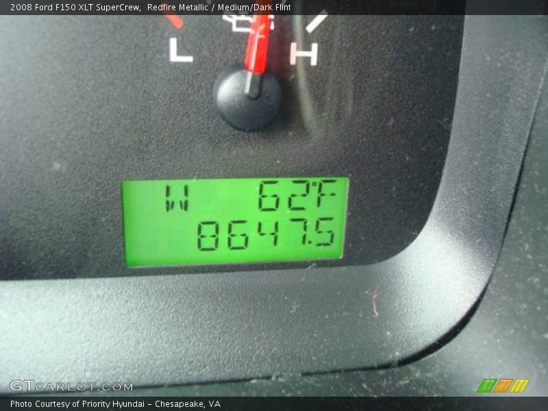 Redfire Metallic / Medium/Dark Flint 2008 Ford F150 XLT SuperCrew