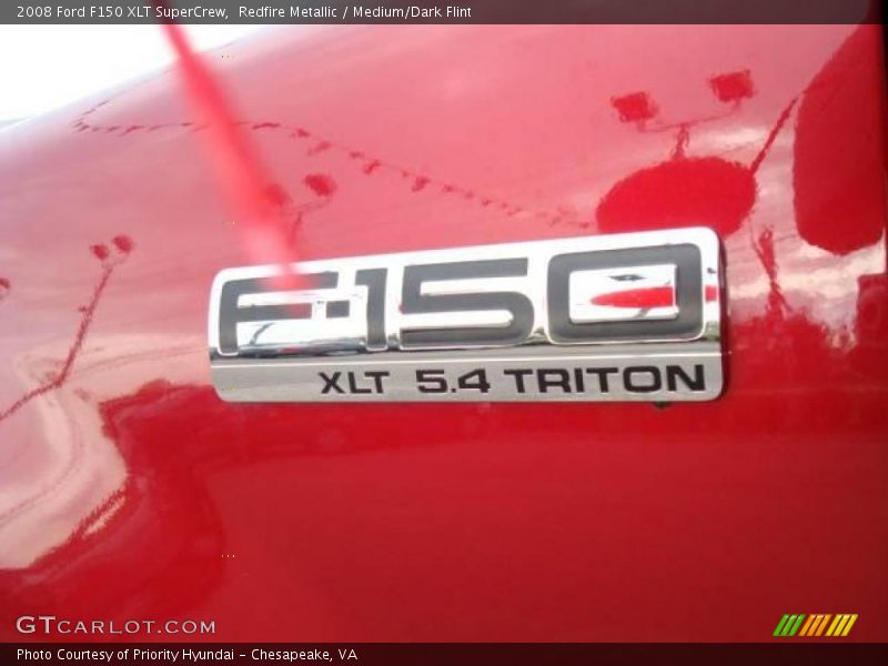 Redfire Metallic / Medium/Dark Flint 2008 Ford F150 XLT SuperCrew