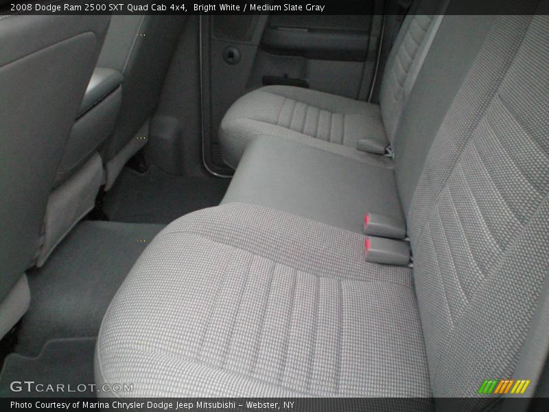 Bright White / Medium Slate Gray 2008 Dodge Ram 2500 SXT Quad Cab 4x4