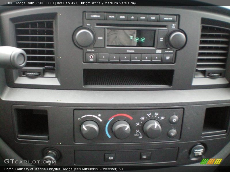Bright White / Medium Slate Gray 2008 Dodge Ram 2500 SXT Quad Cab 4x4