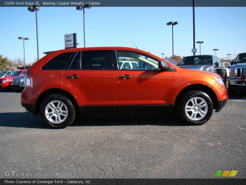 Blazing Copper Metallic / Camel 2008 Ford Edge SE