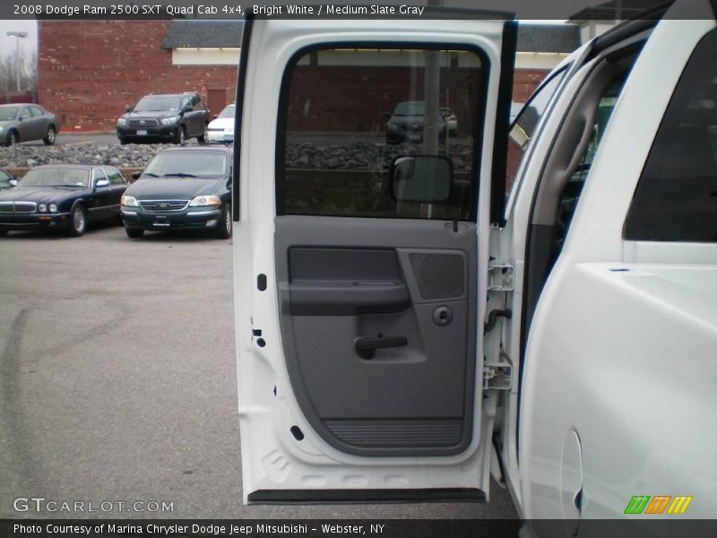 Bright White / Medium Slate Gray 2008 Dodge Ram 2500 SXT Quad Cab 4x4