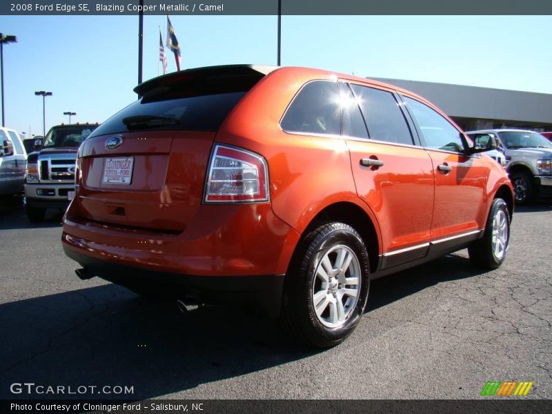 Blazing Copper Metallic / Camel 2008 Ford Edge SE