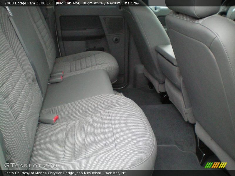 Bright White / Medium Slate Gray 2008 Dodge Ram 2500 SXT Quad Cab 4x4