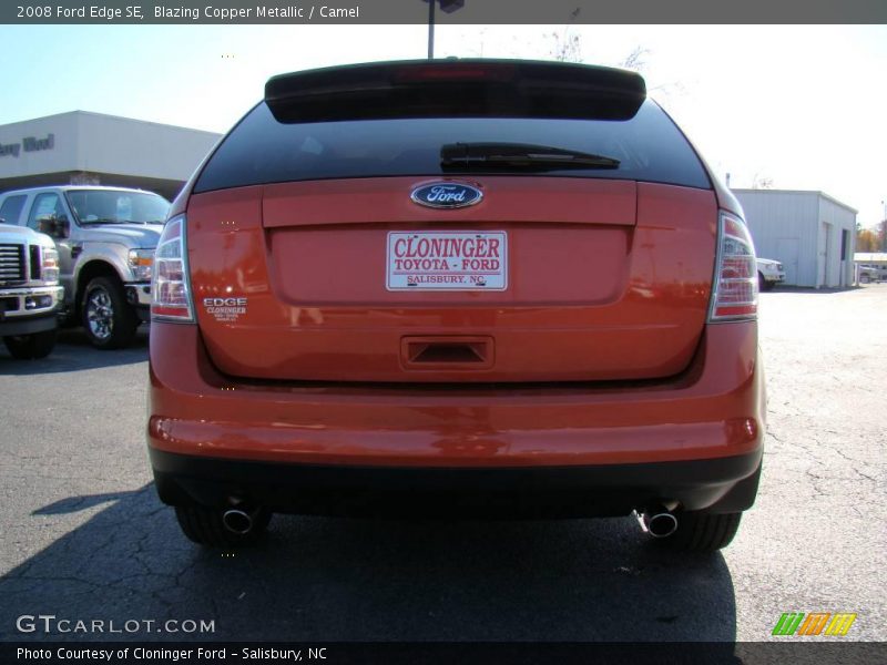 Blazing Copper Metallic / Camel 2008 Ford Edge SE