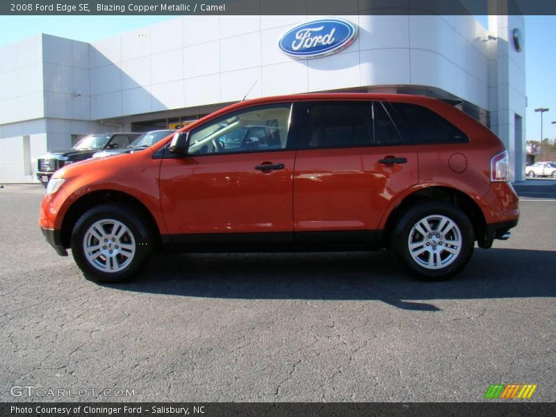Blazing Copper Metallic / Camel 2008 Ford Edge SE