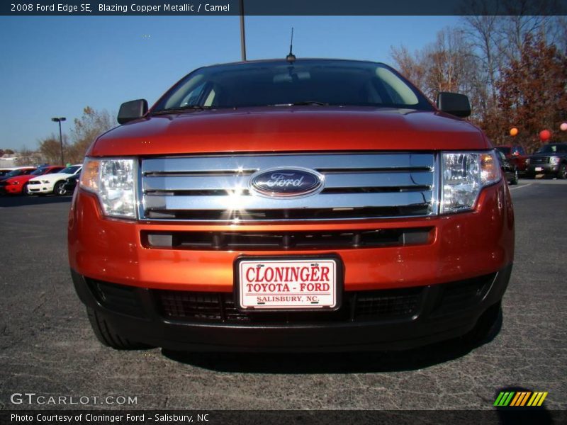 Blazing Copper Metallic / Camel 2008 Ford Edge SE