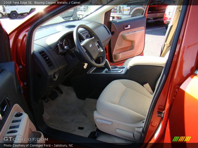 Blazing Copper Metallic / Camel 2008 Ford Edge SE