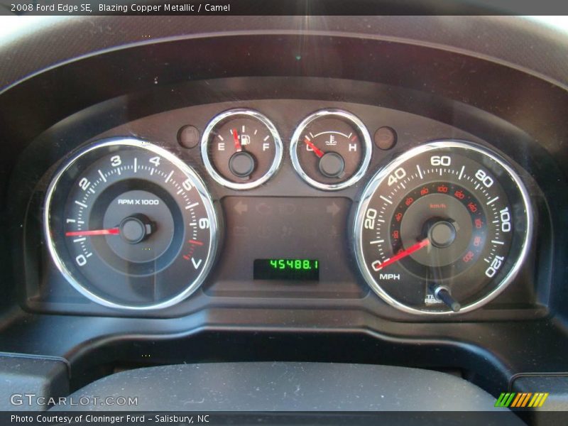 Blazing Copper Metallic / Camel 2008 Ford Edge SE