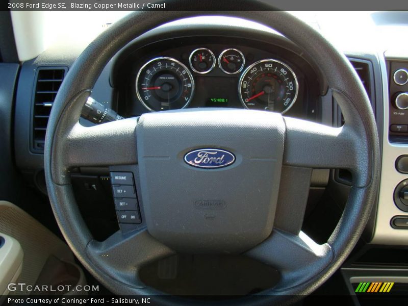 Blazing Copper Metallic / Camel 2008 Ford Edge SE