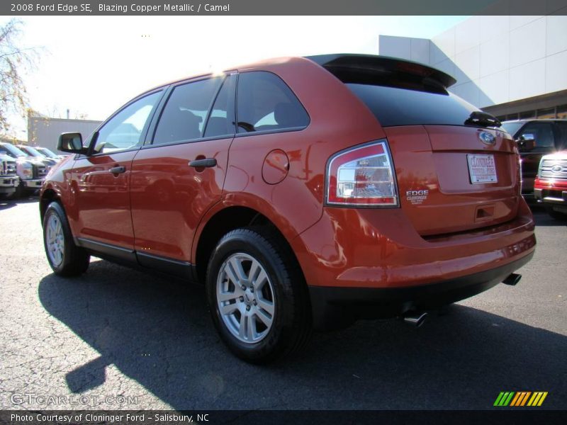 Blazing Copper Metallic / Camel 2008 Ford Edge SE
