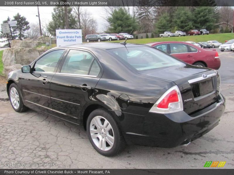 Black Ebony / Medium Light Stone 2008 Ford Fusion SEL V6