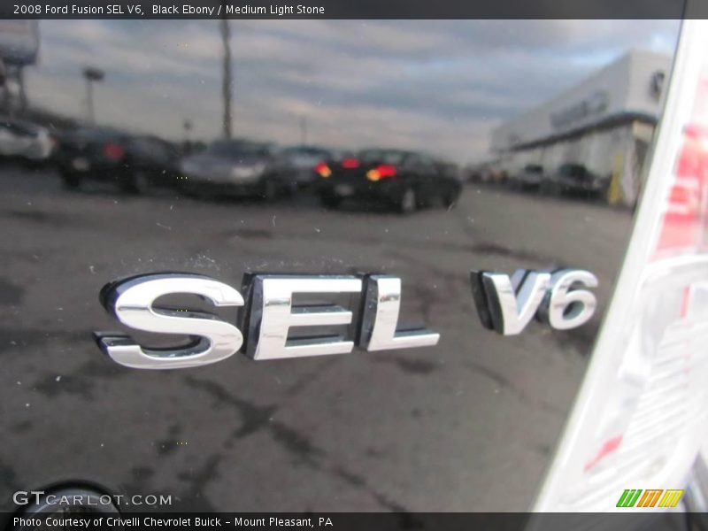 Black Ebony / Medium Light Stone 2008 Ford Fusion SEL V6