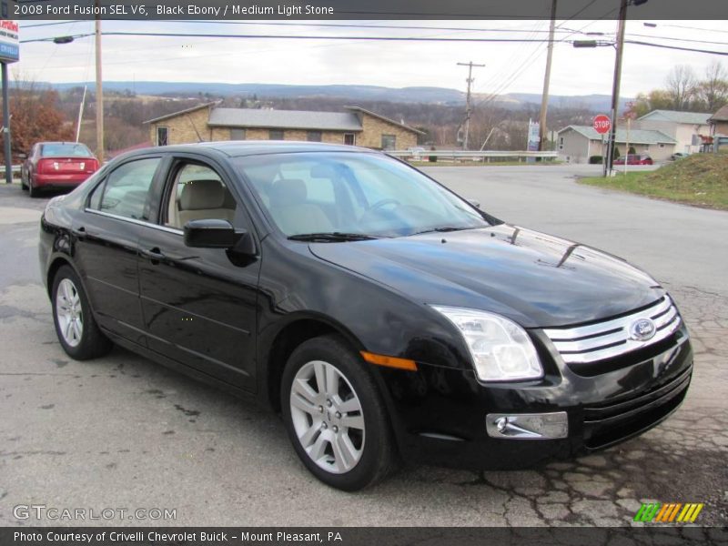 Black Ebony / Medium Light Stone 2008 Ford Fusion SEL V6