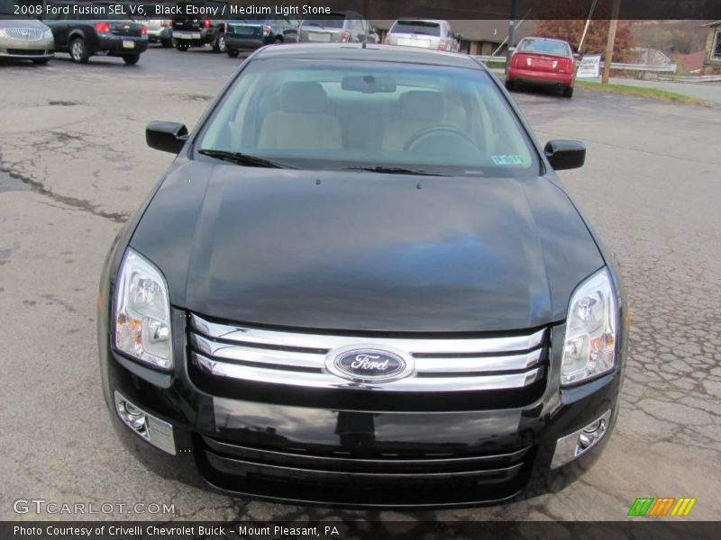 Black Ebony / Medium Light Stone 2008 Ford Fusion SEL V6