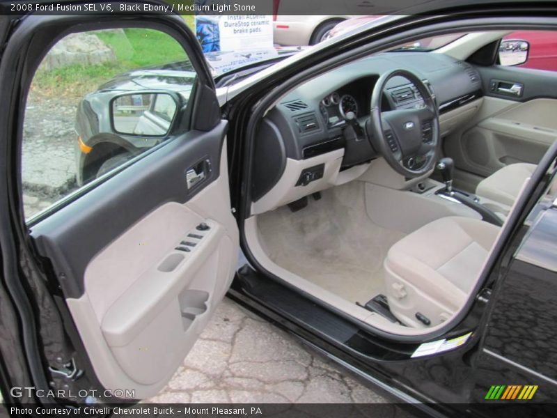 Black Ebony / Medium Light Stone 2008 Ford Fusion SEL V6