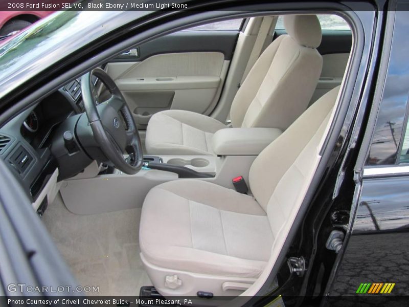 Black Ebony / Medium Light Stone 2008 Ford Fusion SEL V6