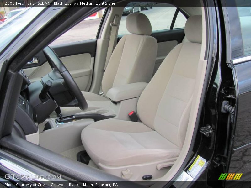 Black Ebony / Medium Light Stone 2008 Ford Fusion SEL V6